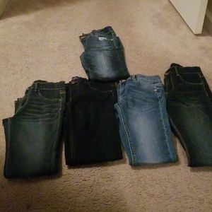 5 pair girls jeans